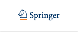 Imagem com fundo branco. Ao centro aparece a logo da editora Springer, constituída do desenho da cabeça de um cavalo de perfil, e a palavra Springer escrita na cor azul